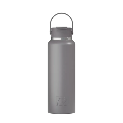 Front customization side of the RTIC Outback Bottle 40 oz in Graphite 