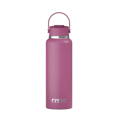Back customization side of the RTIC Outback Bottle 40 oz in Orchid 