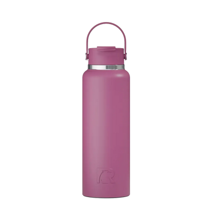 Front customization side of the RTIC Outback Bottle 40 oz in Orchid 