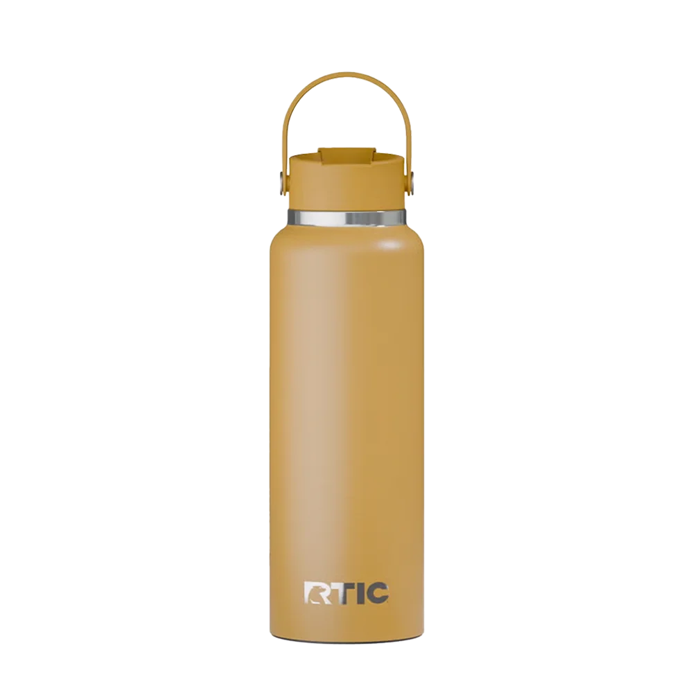 Back customization side of the RTIC Outback Bottle 40 oz in Harvest 