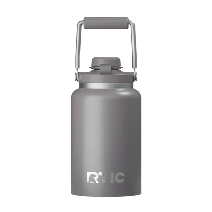 Back customization side of the RTIC Outback Jug Half Gallon in Graphite 