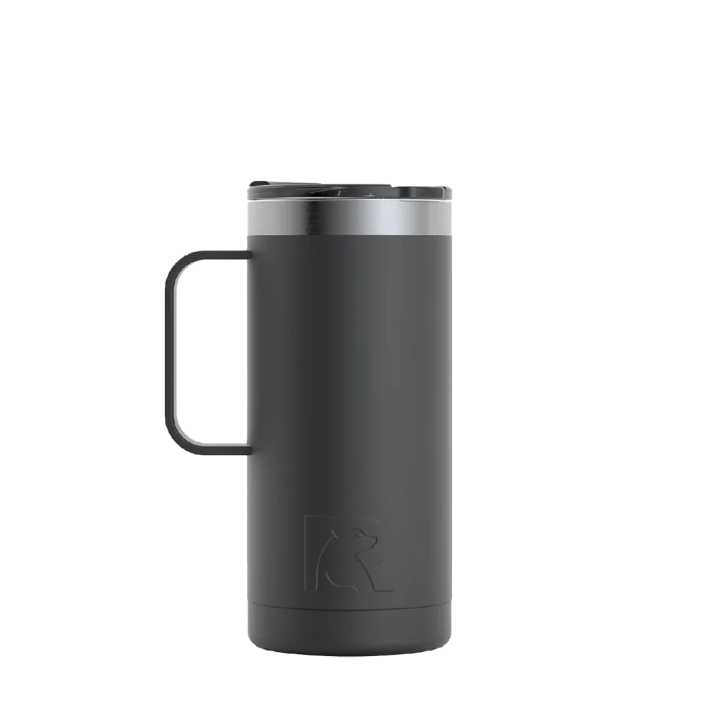 16 Oz Monogram Ceramic Travel Coffee Mug “J”