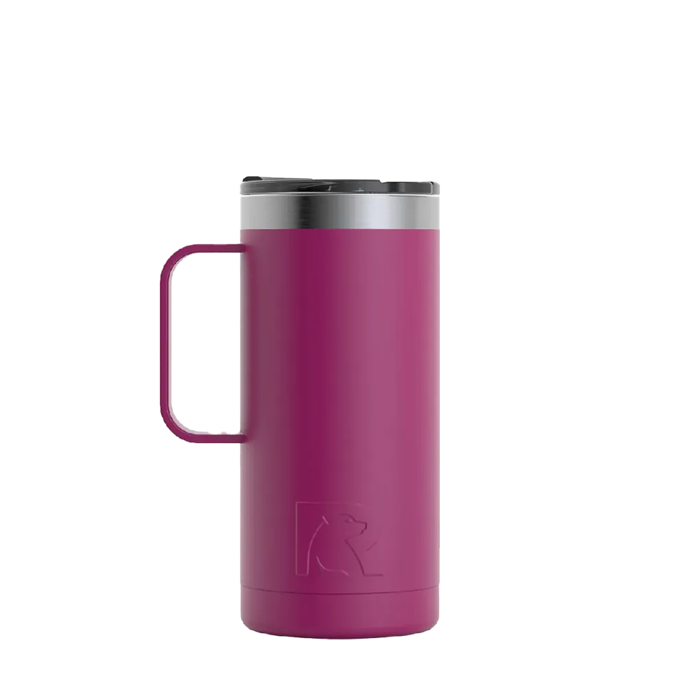 RTIC 16 oz. Travel Coffee Cup. Color: Very Berry . Double Wall Vacuum  Insulated