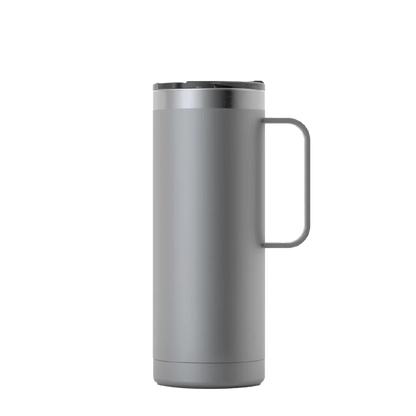 Front customization side of the RTIC Travel Mug 20 oz in Graphite 