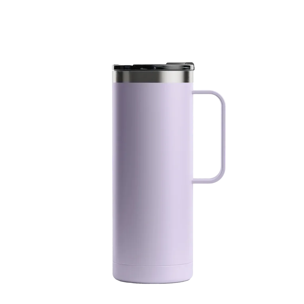 Back customization side of the RTIC Travel Mug 20 oz in Dusty Lilac 