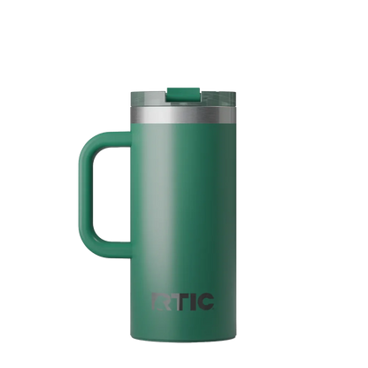 Back customization side of the RTIC Road Trip Travel Mug 16 oz in Pine Tree 