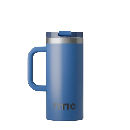 Back customization side of the RTIC Road Trip Travel Mug 16 oz in Pond 