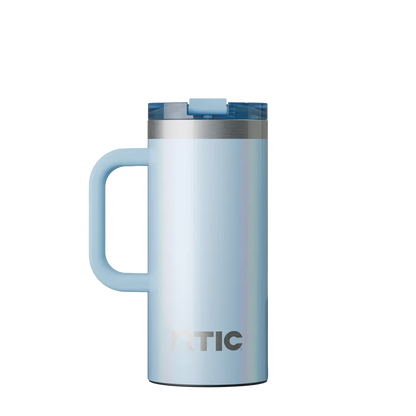 Back customization side of the RTIC Road Trip Travel Mug 16 oz in Glitter RTIC Ice 