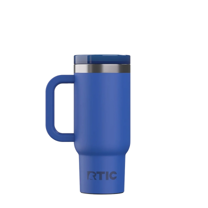 Back customization side of the RTIC Little Road Trip Tumbler 16 oz in Cobalt 