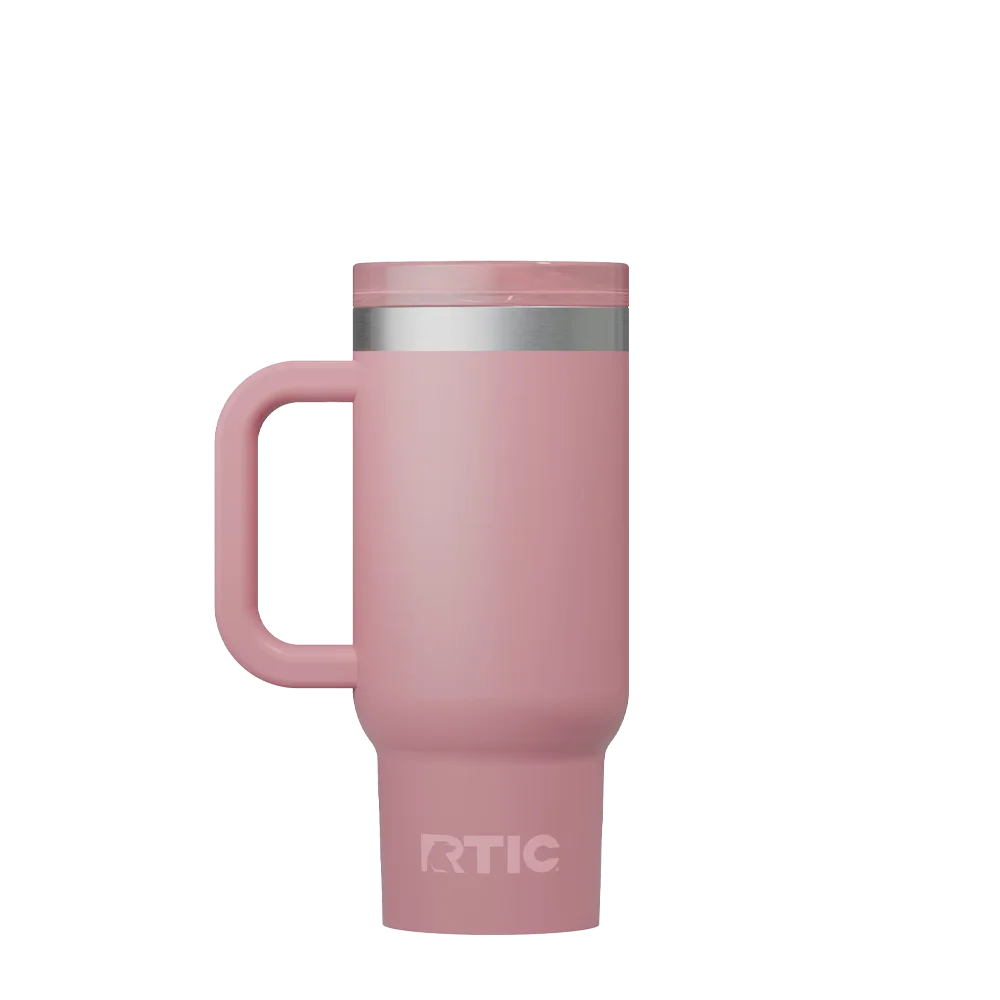 Back customization side of the RTIC Little Road Trip Tumbler 16 oz in Dusty Rose 