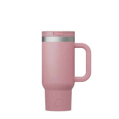 Front customization side of the RTIC Little Road Trip Tumbler 16 oz in Dusty Rose 