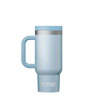 Back customization side of the RTIC Little Road Trip Tumbler 16 oz in Glitter RTIC Ice 