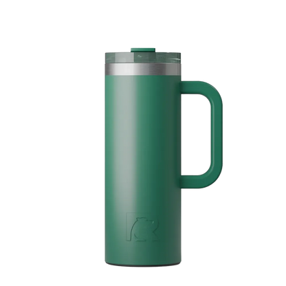 Front customization side of the RTIC Road Trip Travel Mug 20 oz in Pine Tree 