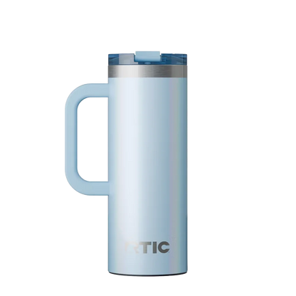 Back customization side of the RTIC Road Trip Travel Mug 20 oz in Glitter RTIC Ice 