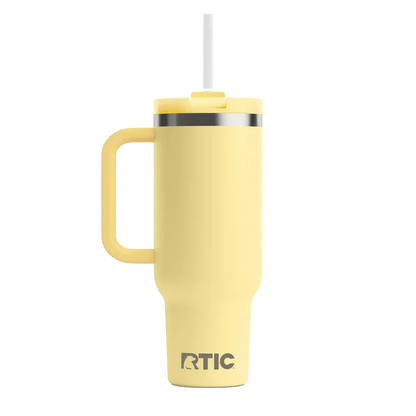 Back customization side of the RTIC Road Trip Tumbler 30 oz in Sunlight 