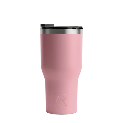 Back customization side of the RTIC Tumbler 30 oz in Dusty Rose 