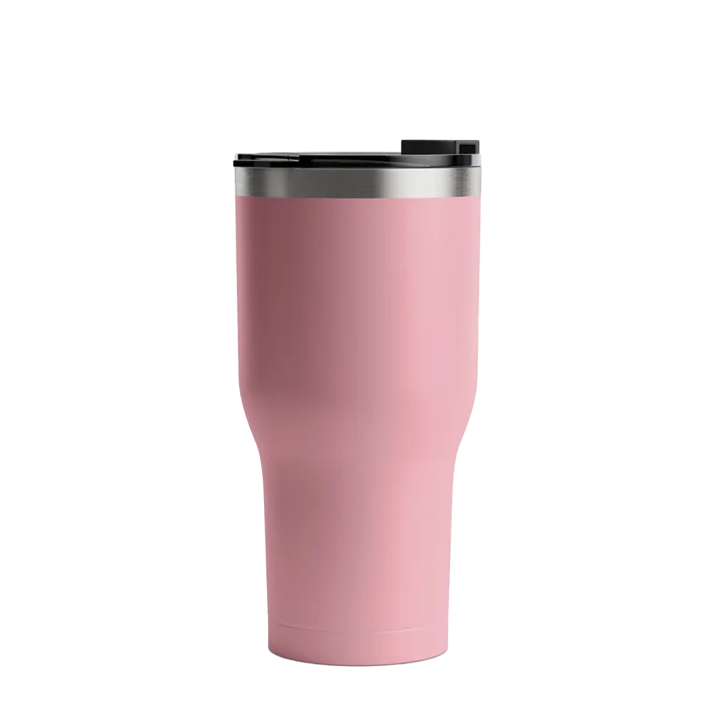 Front customization side of the RTIC Tumbler 30 oz in Dusty Rose 