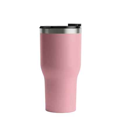 Front customization side of the RTIC Tumbler 30 oz in Dusty Rose 
