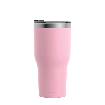 Back customization side of the RTIC Tumbler 30 oz in Flamingo 