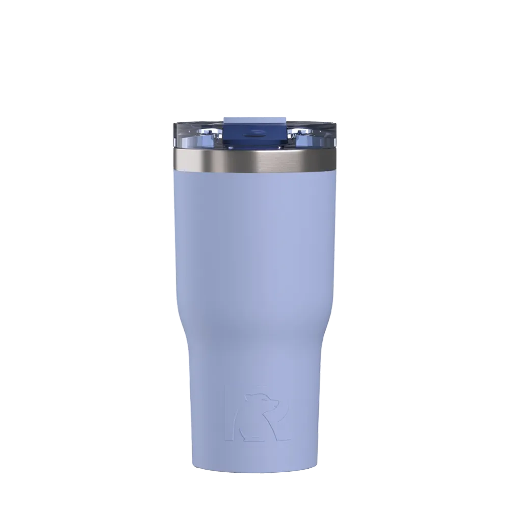 Back customization side of the RTIC Essential Tumbler 20 oz in Periwinkle 