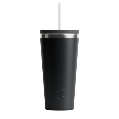 Back customization side of the RTIC Everyday Tumbler 20 oz in Black 