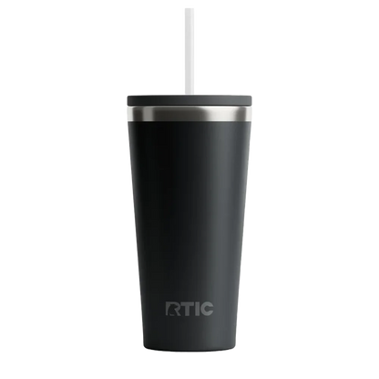Front customization side of the RTIC Everyday Tumbler 20 oz in Black 