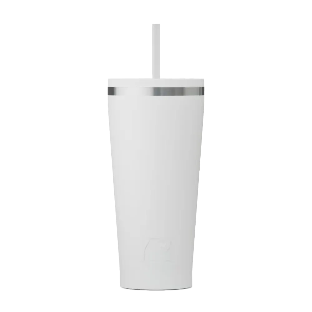 Back customization side of the RTIC Everyday Tumbler 20 oz in White 