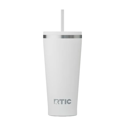 Front customization side of the RTIC Everyday Tumbler 20 oz in White 