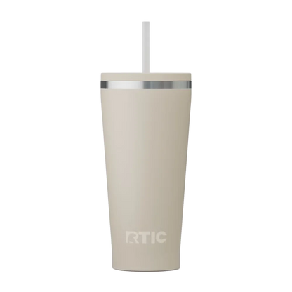 Front customization side of the RTIC Everyday Tumbler 20 oz in Beach 