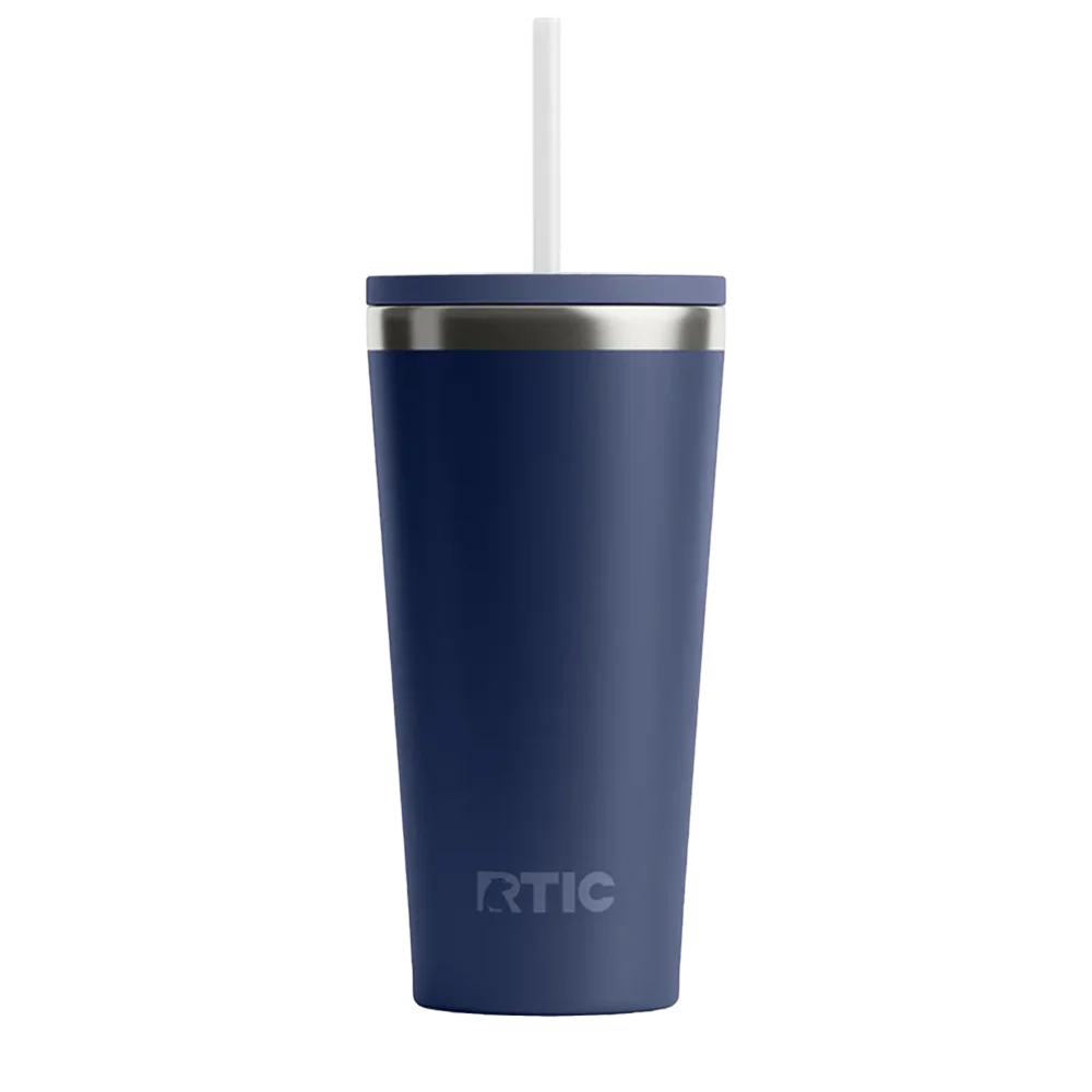 Front customization side of the RTIC Everyday Tumbler 20 oz in Navy 
