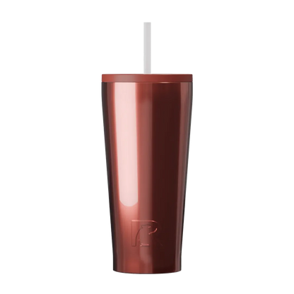 Back customization side of the RTIC Everyday Tumbler 20 oz in Black Cherry Metallic 