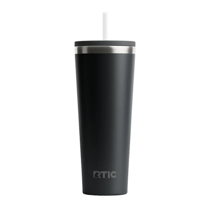 Back customization side of the RTIC Everyday Tumbler 28 oz in Black 