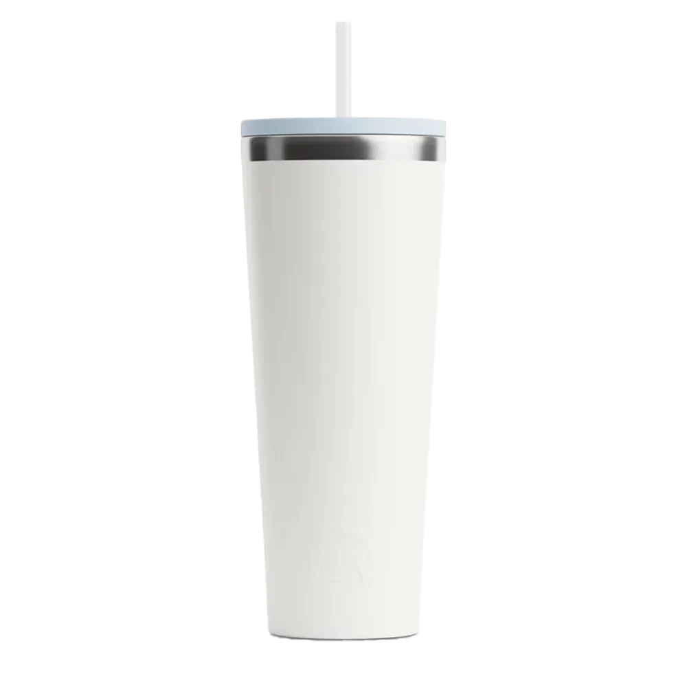 Front customization side of the RTIC Everyday Tumbler 28 oz in White 