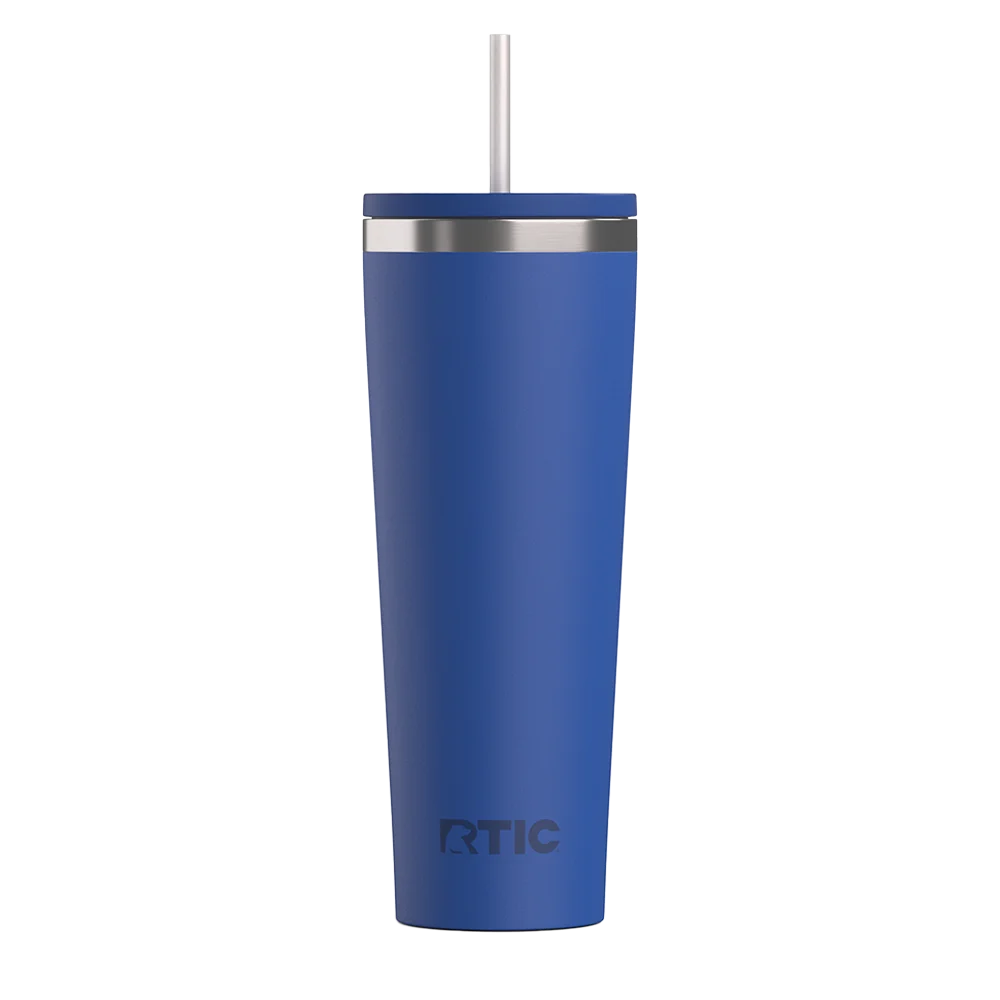 Back customization side of the RTIC Everyday Tumbler 28 oz in Cobalt 