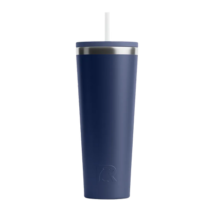 Front customization side of the RTIC Everyday Tumbler 28 oz in Navy 