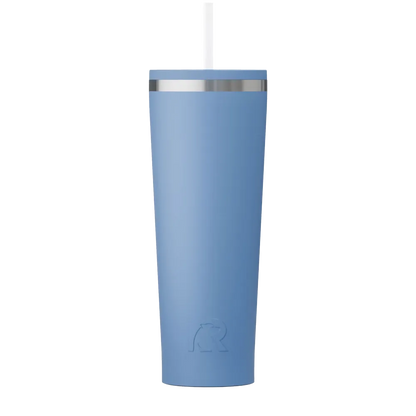 Front customization side of the RTIC Everyday Tumbler 28 oz in Denim 