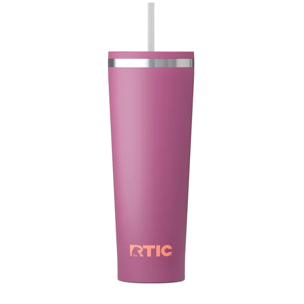 Back customization side of the RTIC Everyday Tumbler 28 oz in Orchid 