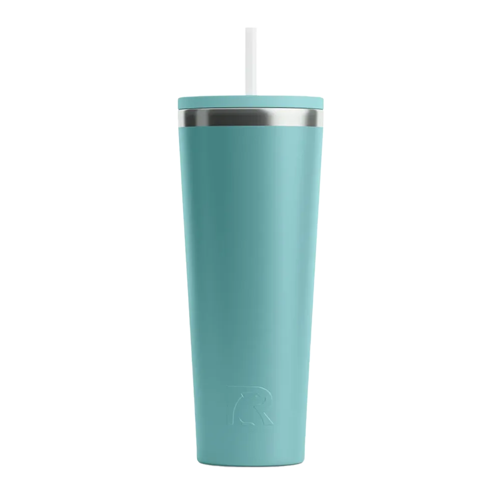 Front customization side of the RTIC Everyday Tumbler 28 oz in Lagoon 