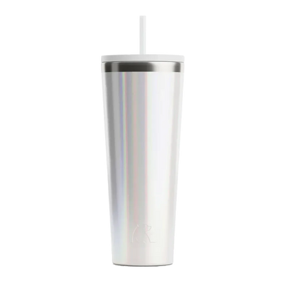 Front customization side of the RTIC Everyday Tumbler 28 oz in Glitter White 