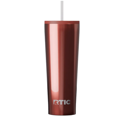 Back customization side of the RTIC Everyday Tumbler 28 oz in Black Cherry Metallic 