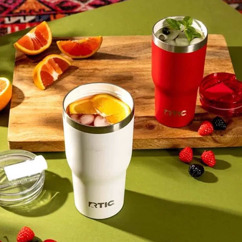 Fruit juice drinks in RTIC Essentials Tumblers.