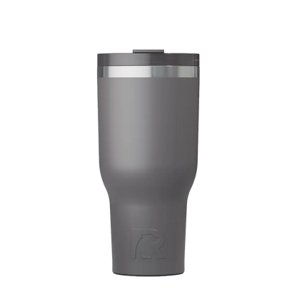 Back customization side of the RTIC Essential Tumbler 40 oz in Graphite 