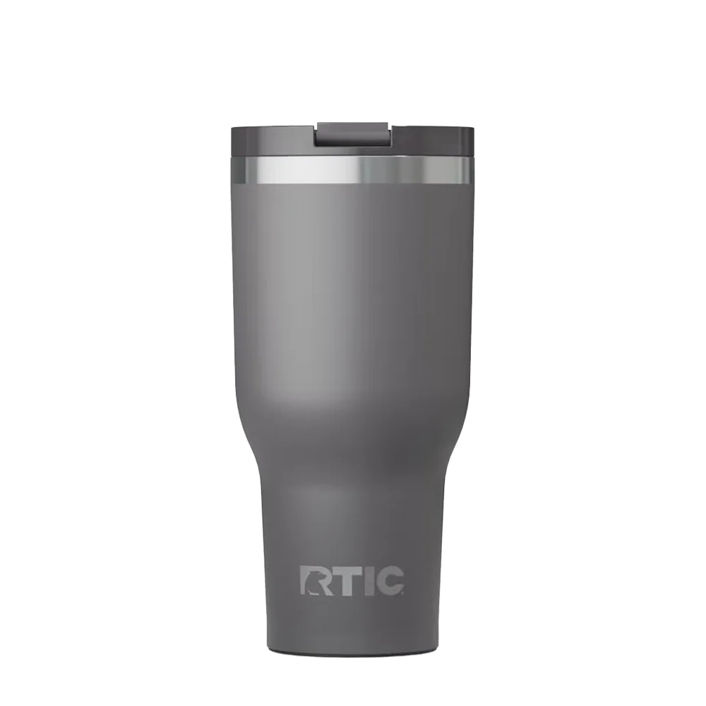 Front customization side of the RTIC Essential Tumbler 40 oz in Graphite 