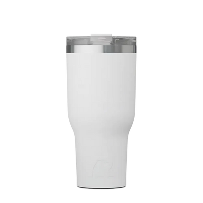 Back customization side of the RTIC Essential Tumbler 40 oz in White 