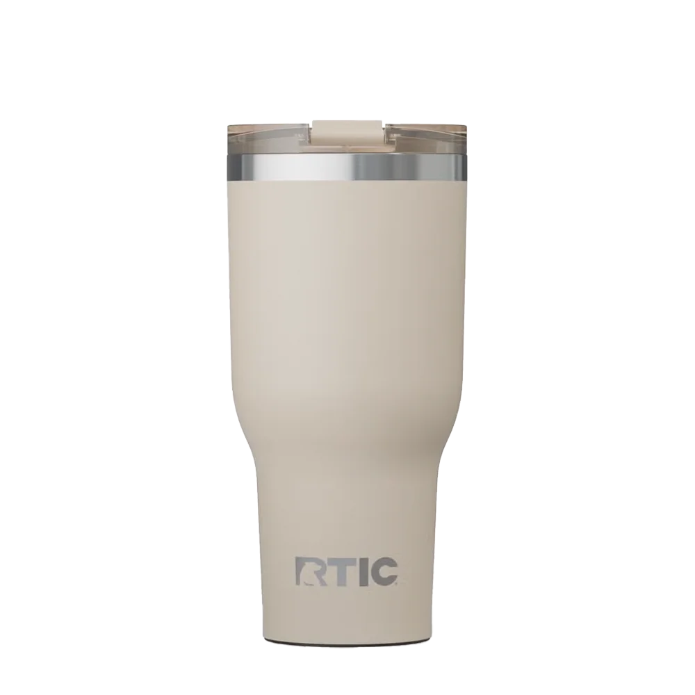 Front customization side of the RTIC Essential Tumbler 40 oz in Beach 