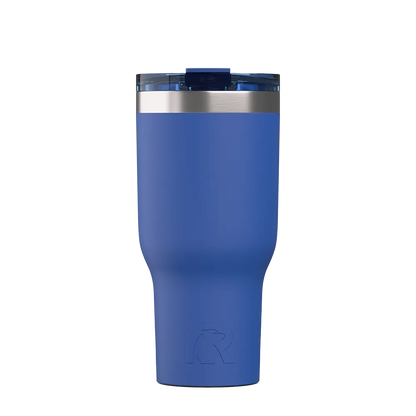 Back customization side of the RTIC Essential Tumbler 40 oz in Cobalt 