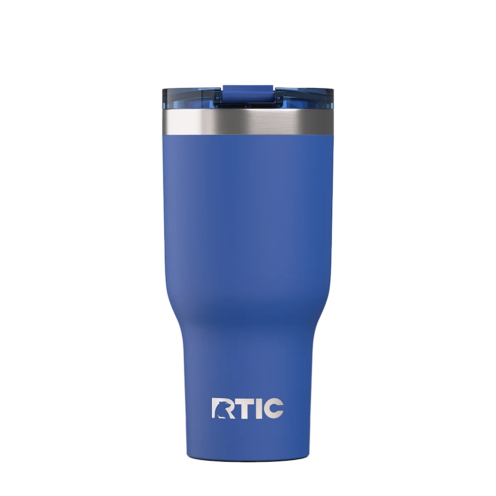 Front customization side of the RTIC Essential Tumbler 40 oz in Cobalt 