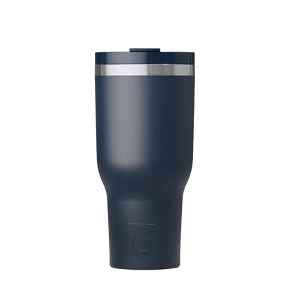 Back customization side of the RTIC Essential Tumbler 40 oz in Navy 