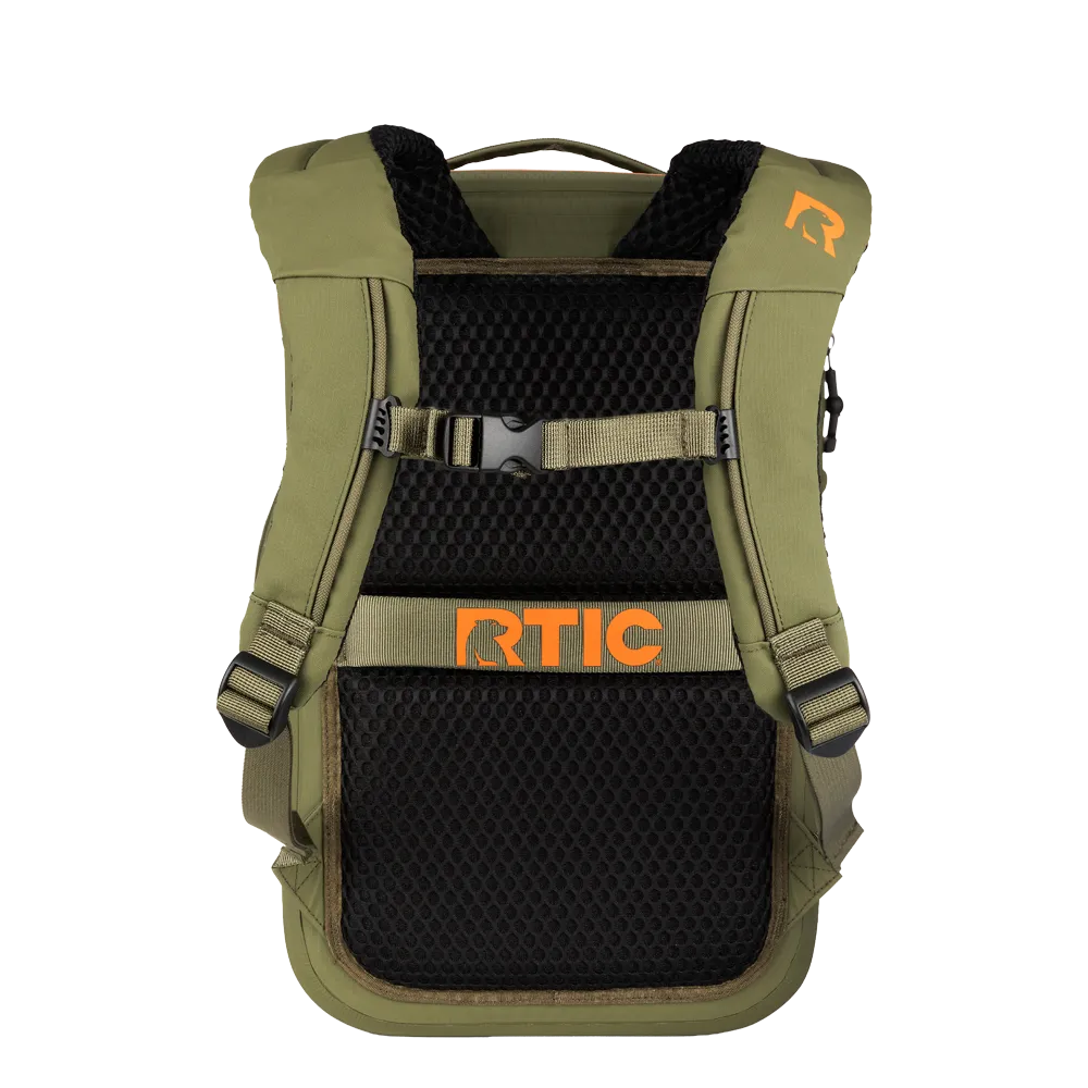 RTIC Ultra-Dry Backpack 26 lt in Olive and Orange 