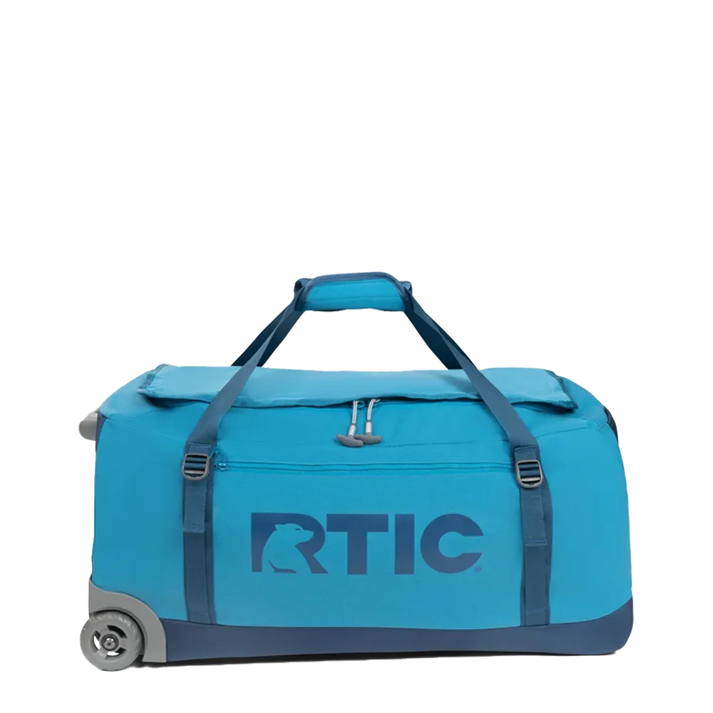 Customized RTIC Rolling Duffle Bag | Large in Lake Blue 
